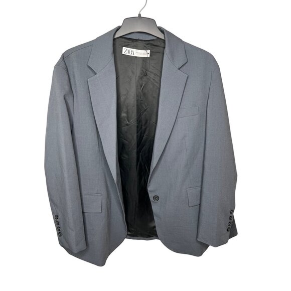 ZARA MEN'S GREY SUIT JACKET LIMITED EDITION M/L - Picture 5 of 16